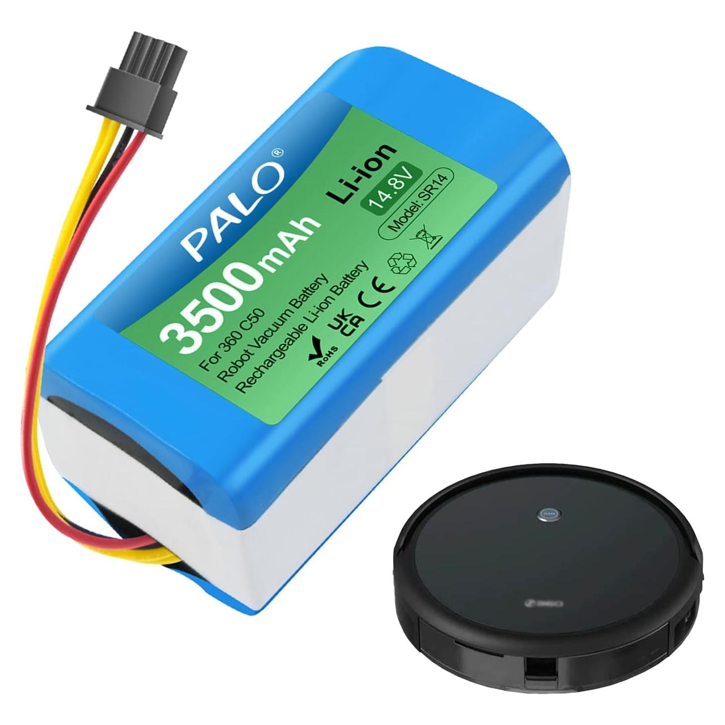 Batería de Litio 14.8V 3500mAh Palogreen para Aspiradoras