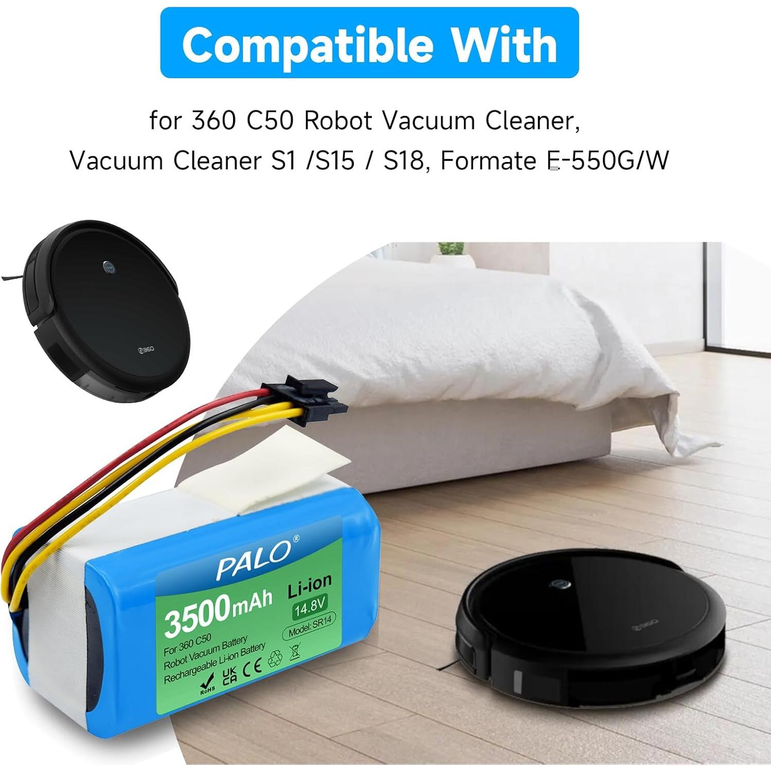 Batería de Litio 14.8V 3500mAh Palogreen para Aspiradoras