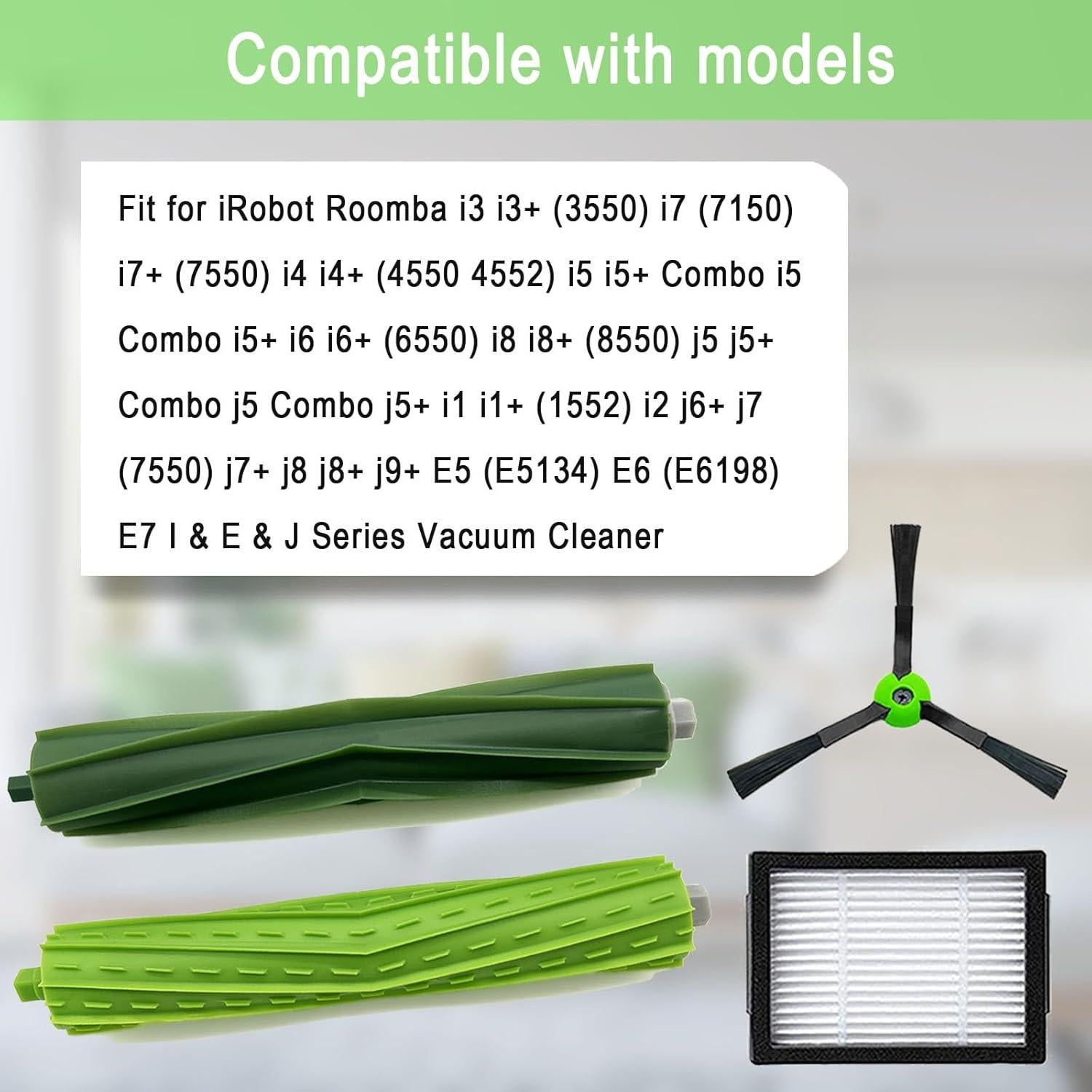 Repuestos iRobot Roomba MalhSlix: 2 Cepillos + 8 Filtros