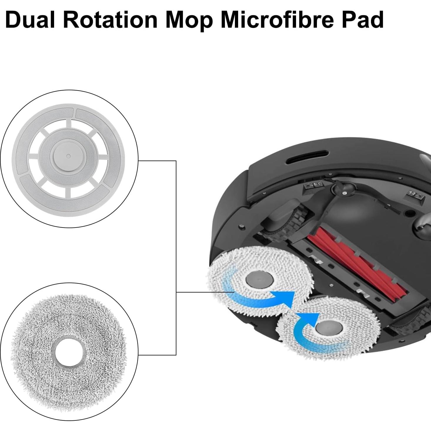 Paños de Reemplazo para Aspiradora Robot Roborock Qrevo - 2 Unidades