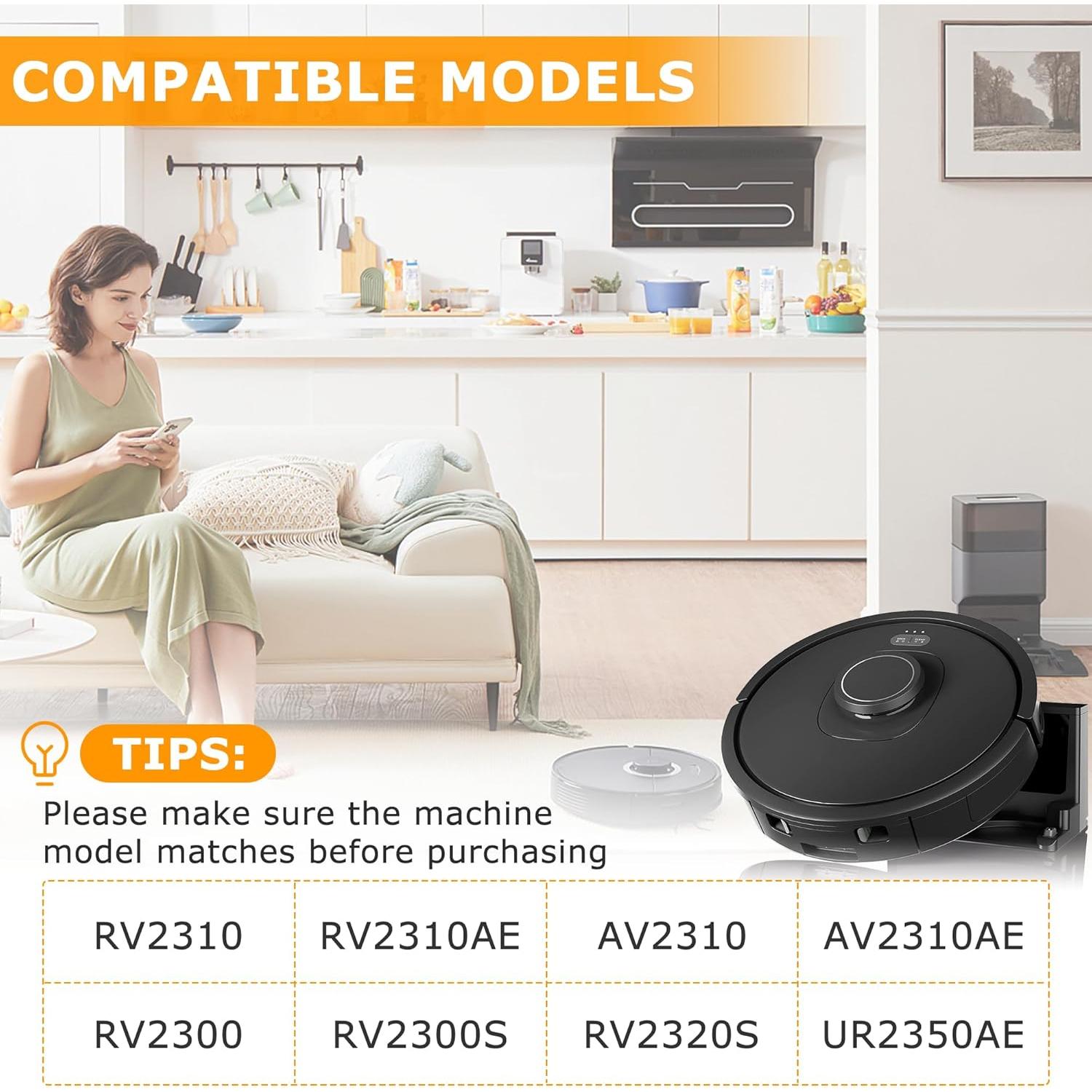 Paquete de 8 cepillos laterales Shark Matrix RV2300 RV2310