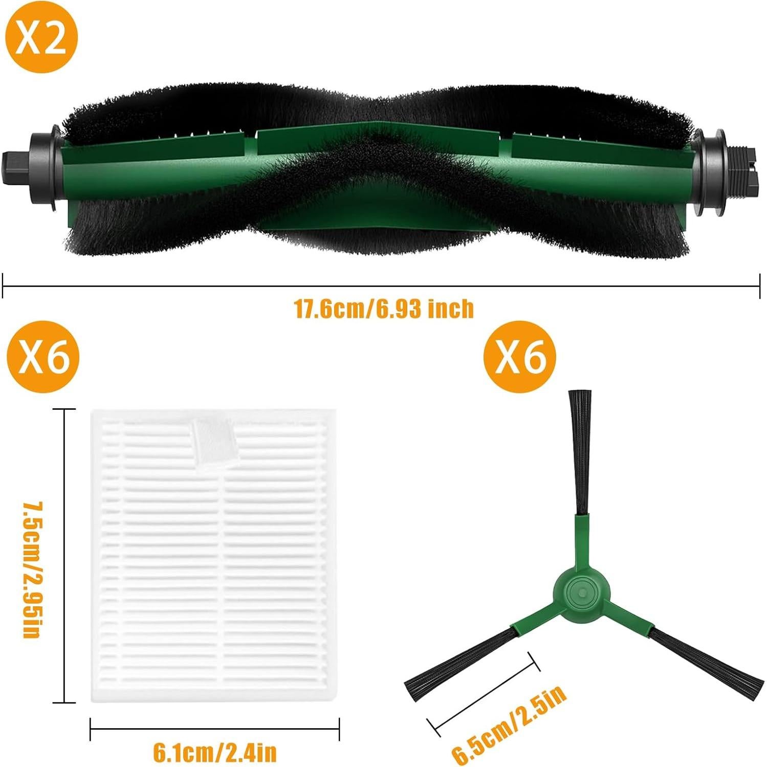 Kit de Repuestos Soniicmomo para iRobot Roomba Essential 15 Piezas
