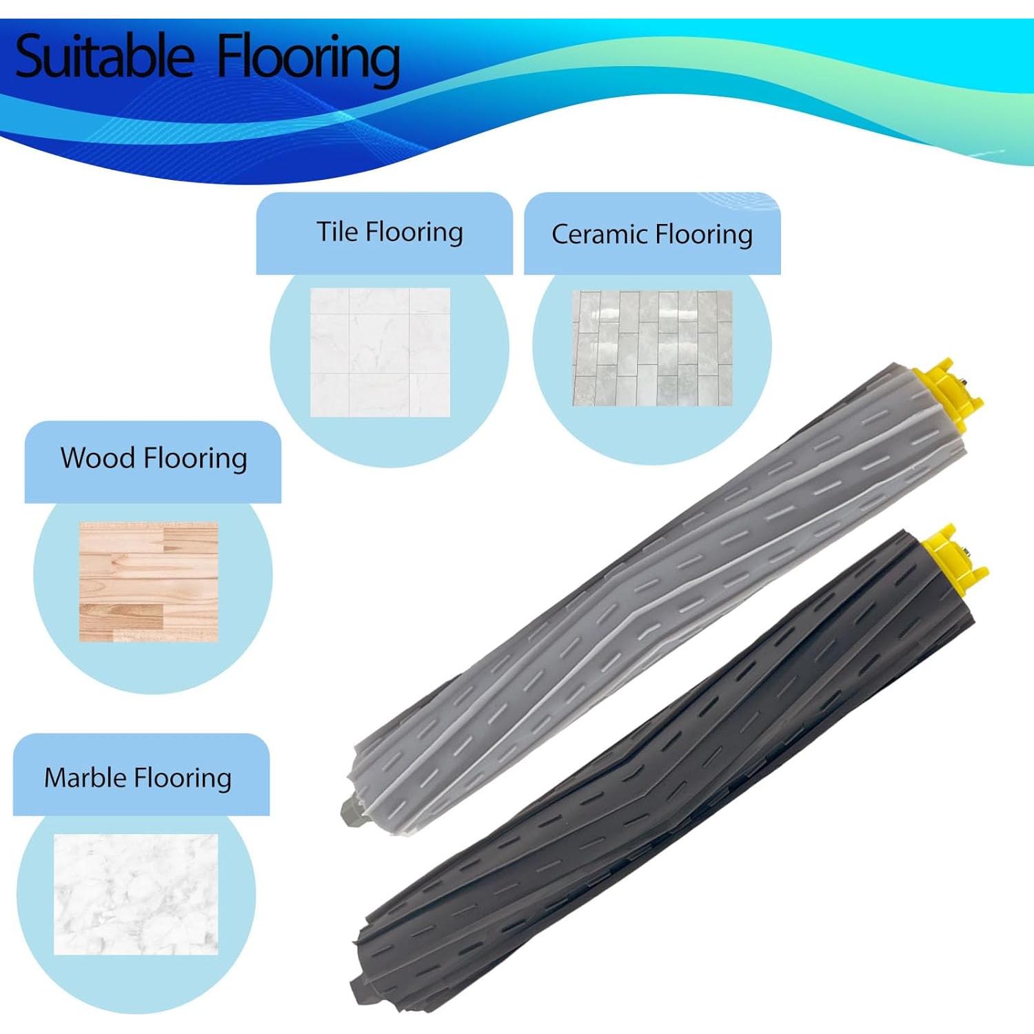 2 Juegos de Cepillos de Reemplazo para iRobot Roomba 800 900