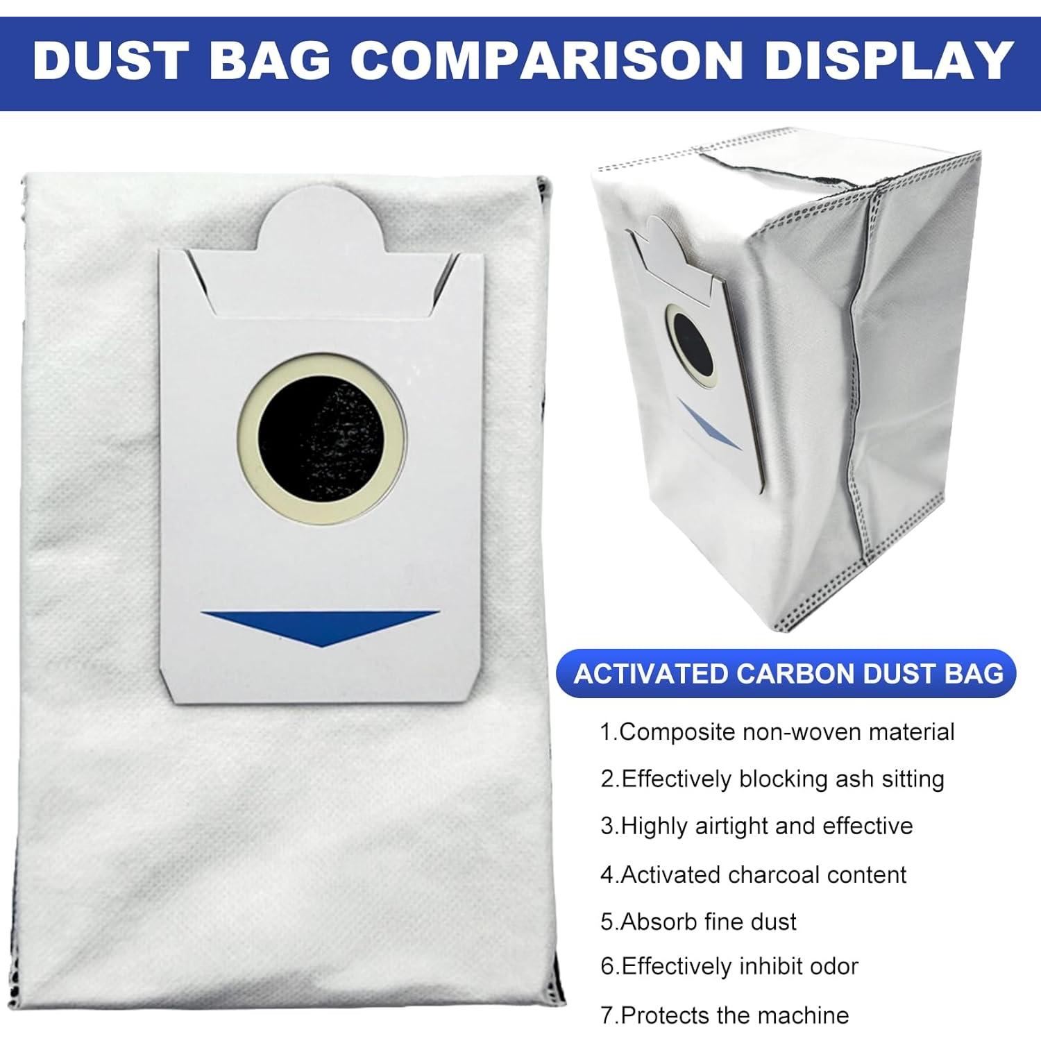 Kit de Reemplazo para Aspiradora Robot Ecovacs DEEBOT T30S - 2 Cepillos, 6 Filtros HEPA, 8 Almohadillas