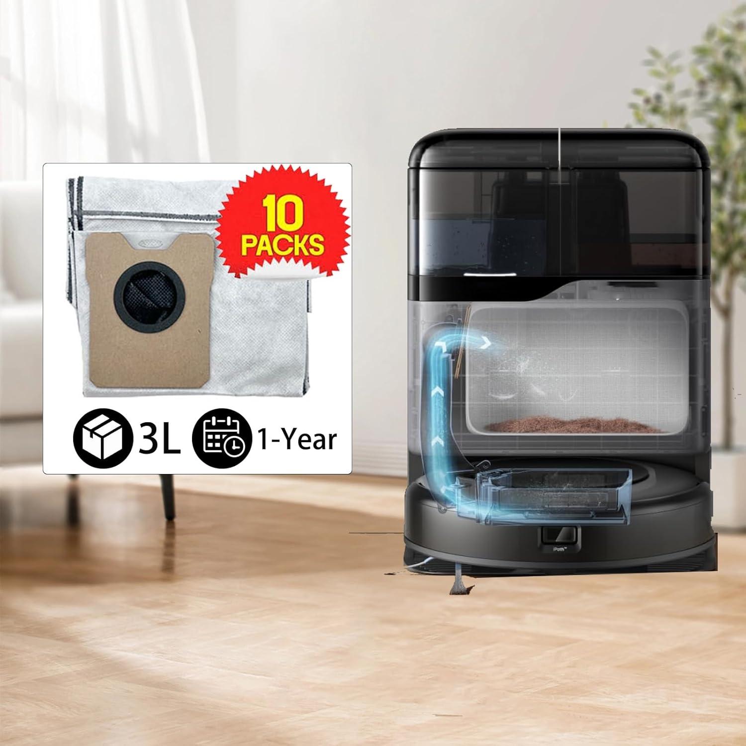 Paquete de 10 bolsas de polvo Rinakou para Eufy C20 Omni 3L