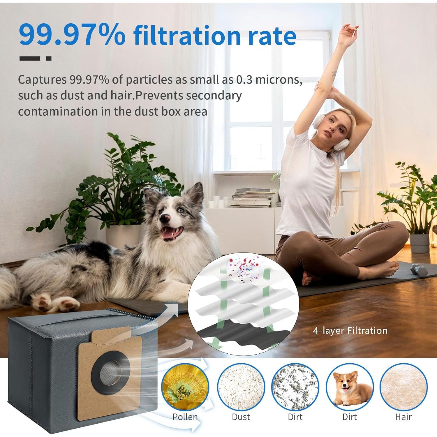 Kit de Accesorios BUXEBUX para Aspiradora Eufy X10 Pro Omni 21 Piezas