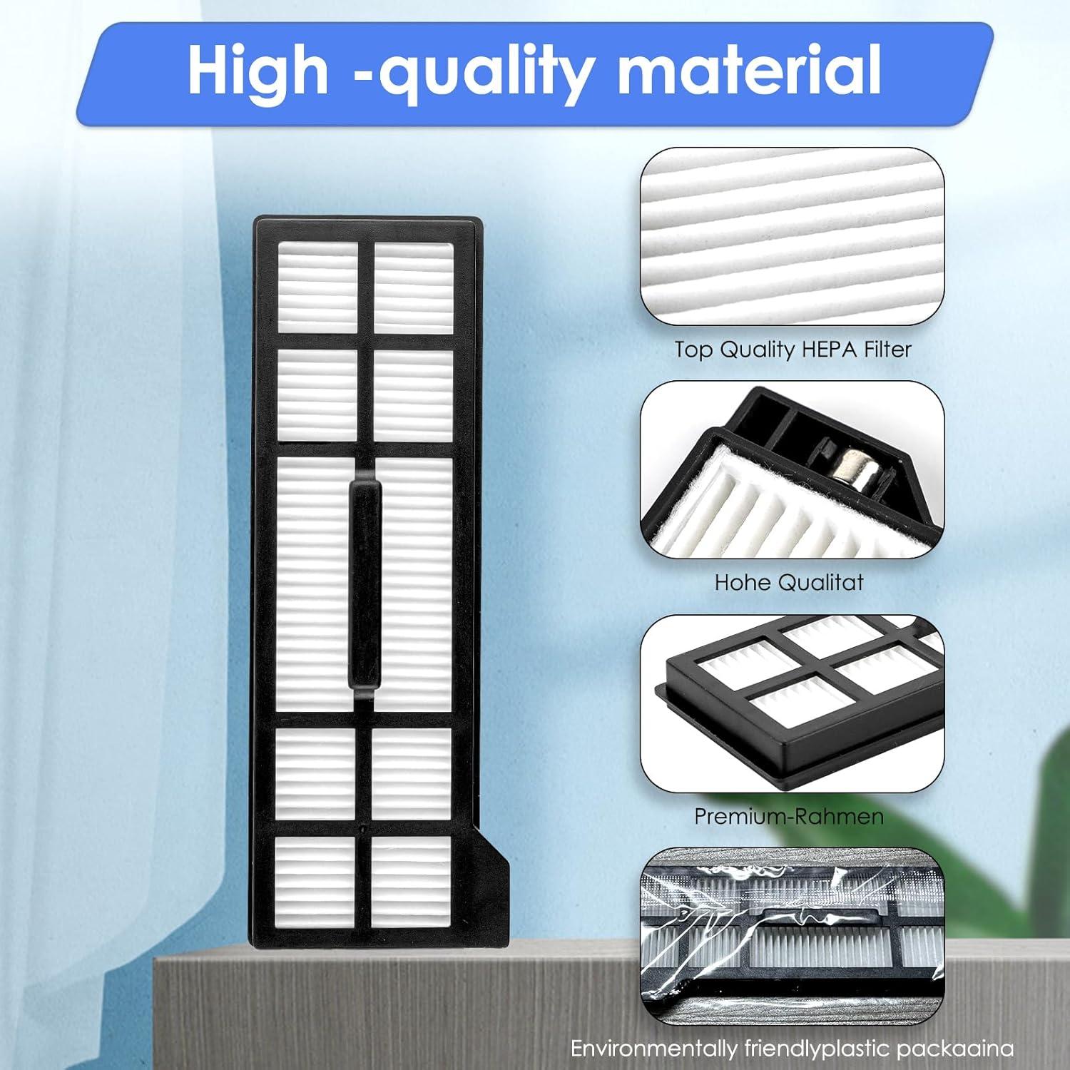 Filtro HEPA 4 Piezas FILTERIST Compatible Eufy X10 Pro Omni