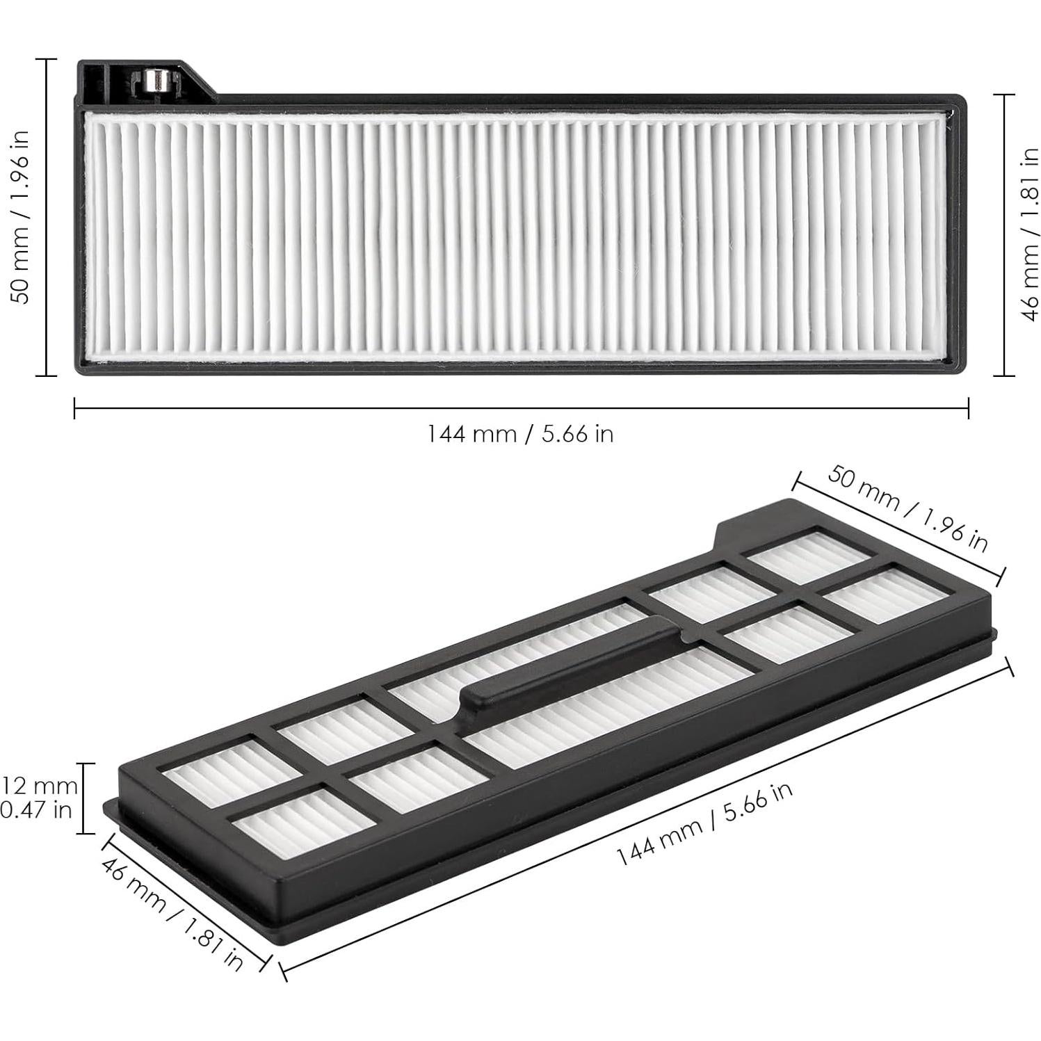 Filtro HEPA 4 Piezas FILTERIST Compatible Eufy X10 Pro Omni