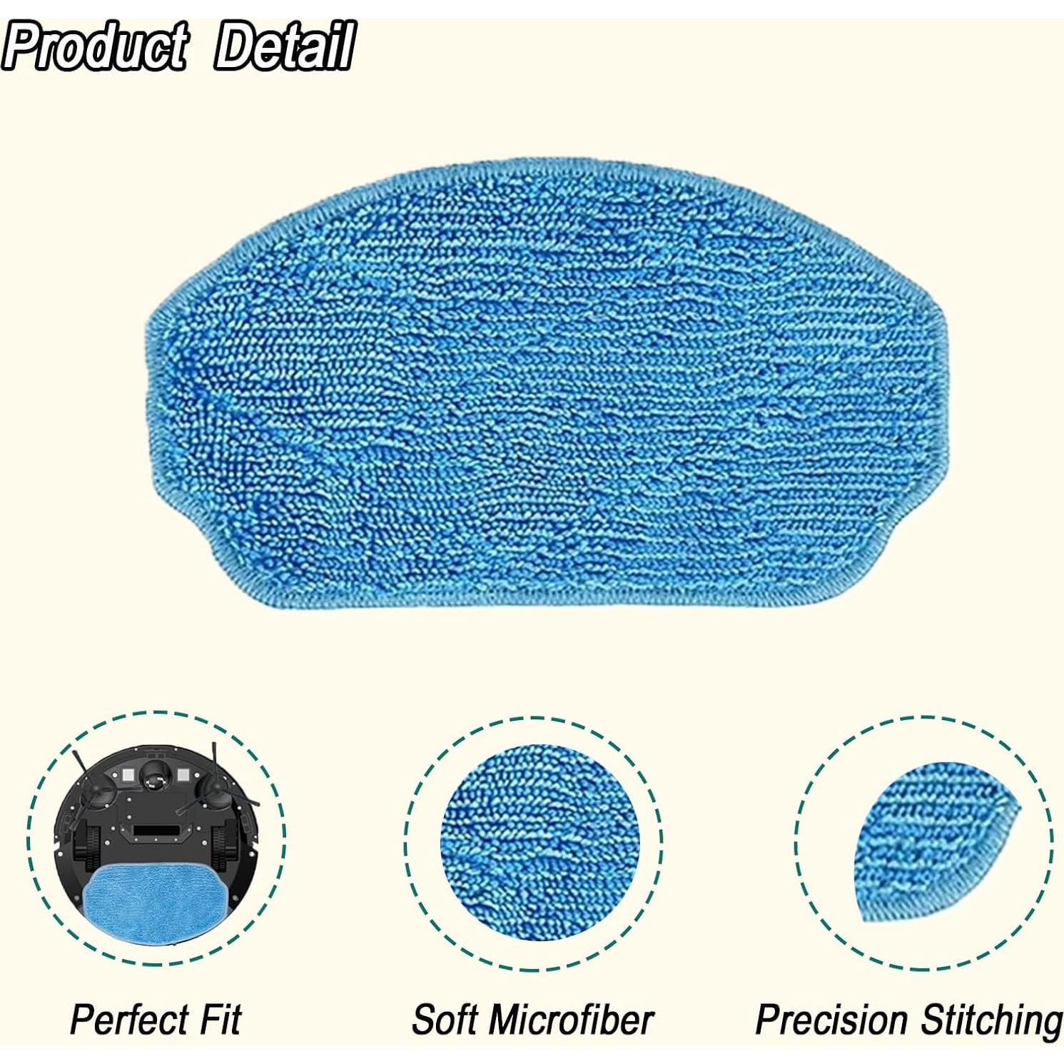 Almohadillas de Trapeador Reutilizables Frexusuent para Aspiradora Robot