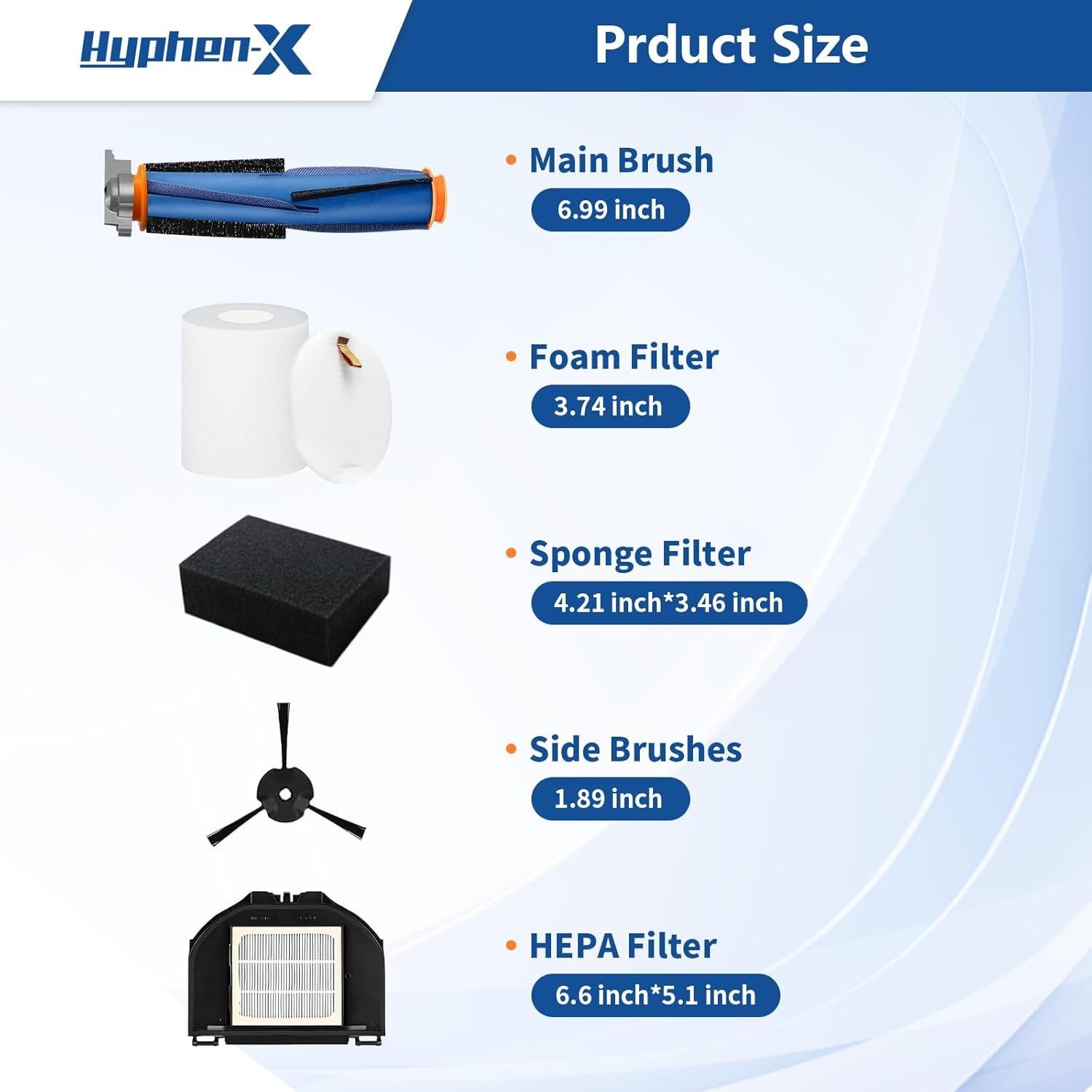 Kit de Repuestos para Aspiradora Robot Shark AV2310AE - 16 Piezas