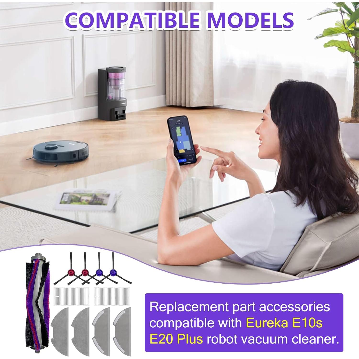 Kit de Repuesto para Aspiradora Robot Eureka E10s/E20 Plus - 11 Piezas