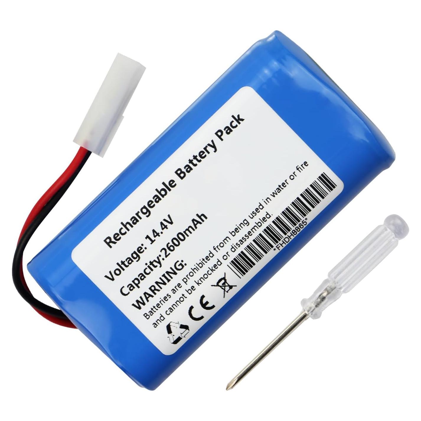 Batería de Reemplazo 2600mAh 14.4V para Aspiradora Kealive I6