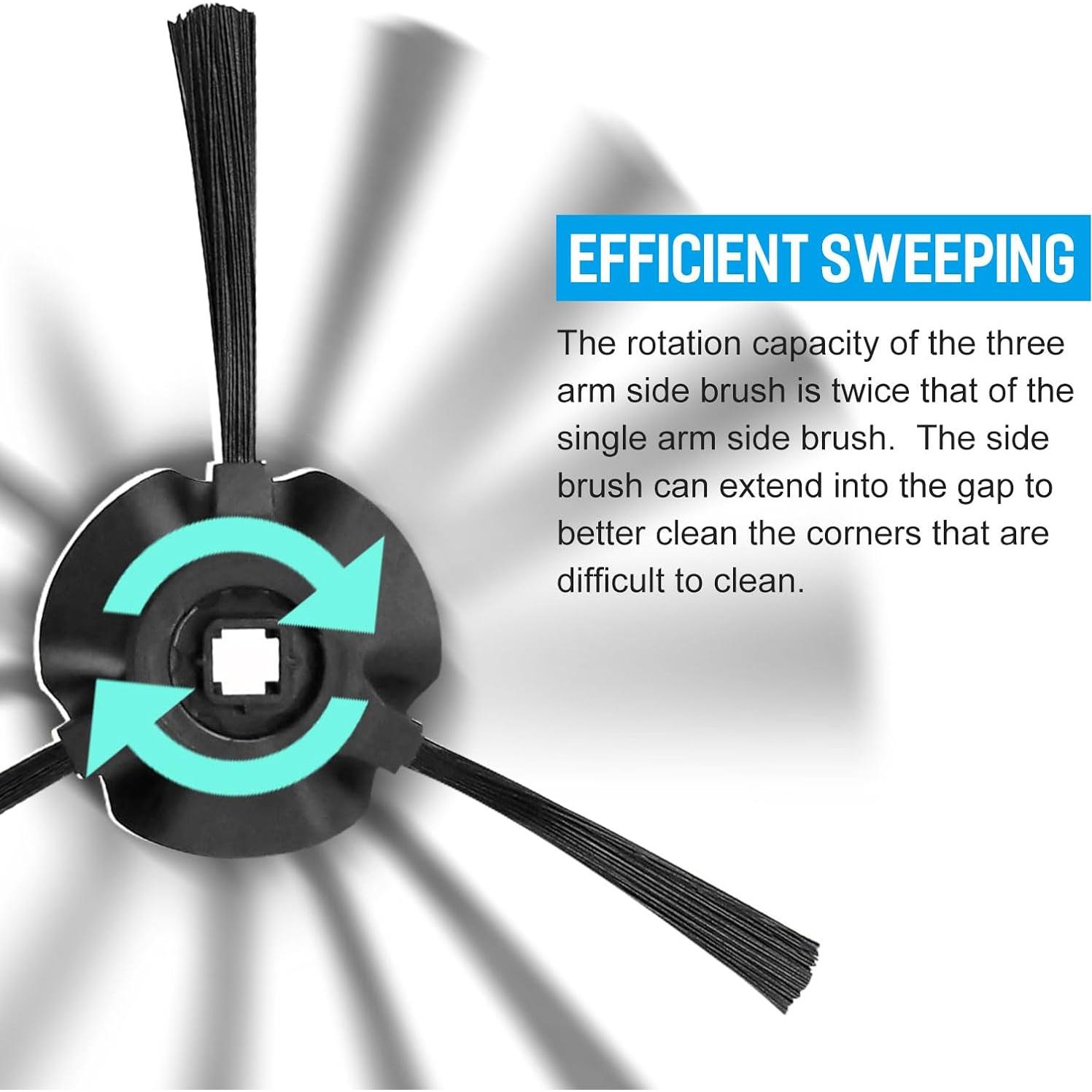 Cepillos Laterales SaferCCTV para Aspiradora Shark RV2310 - 8 Piezas