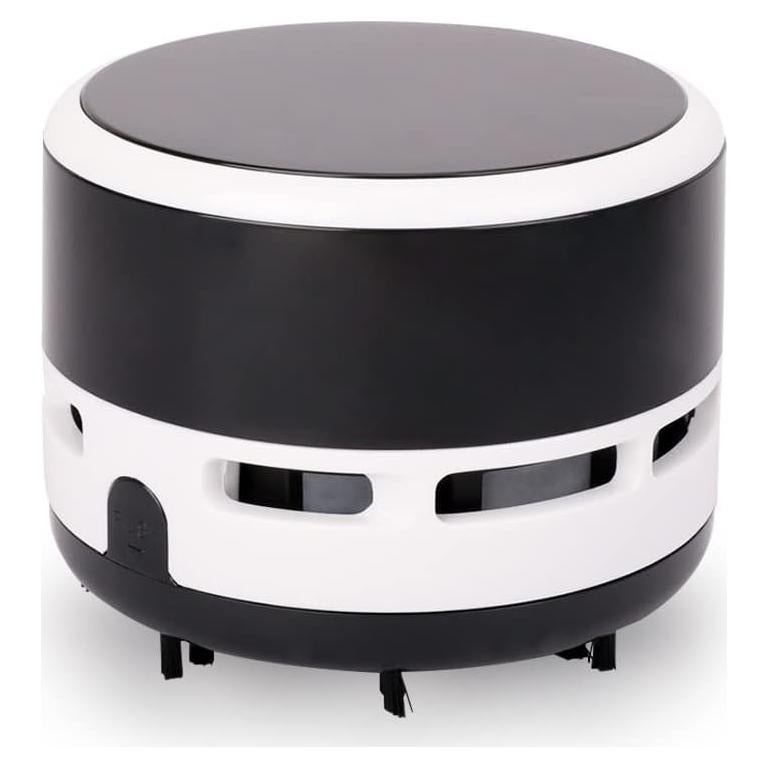 FineInno Desk Vacuum Cleaner Mini, Portable Desktop Vacuum, Mini Crumb Dust Desk Vacuum Cordless Sweeper for Home, Office,Cars,Pet Hairs,No Battery Included