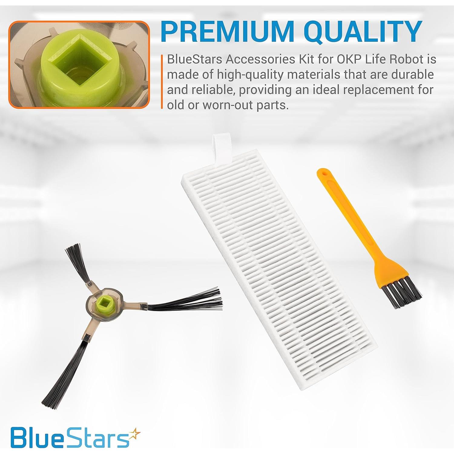 Kit de Accesorios BlueStars para Aspiradora Robot OKP Life y Lefant