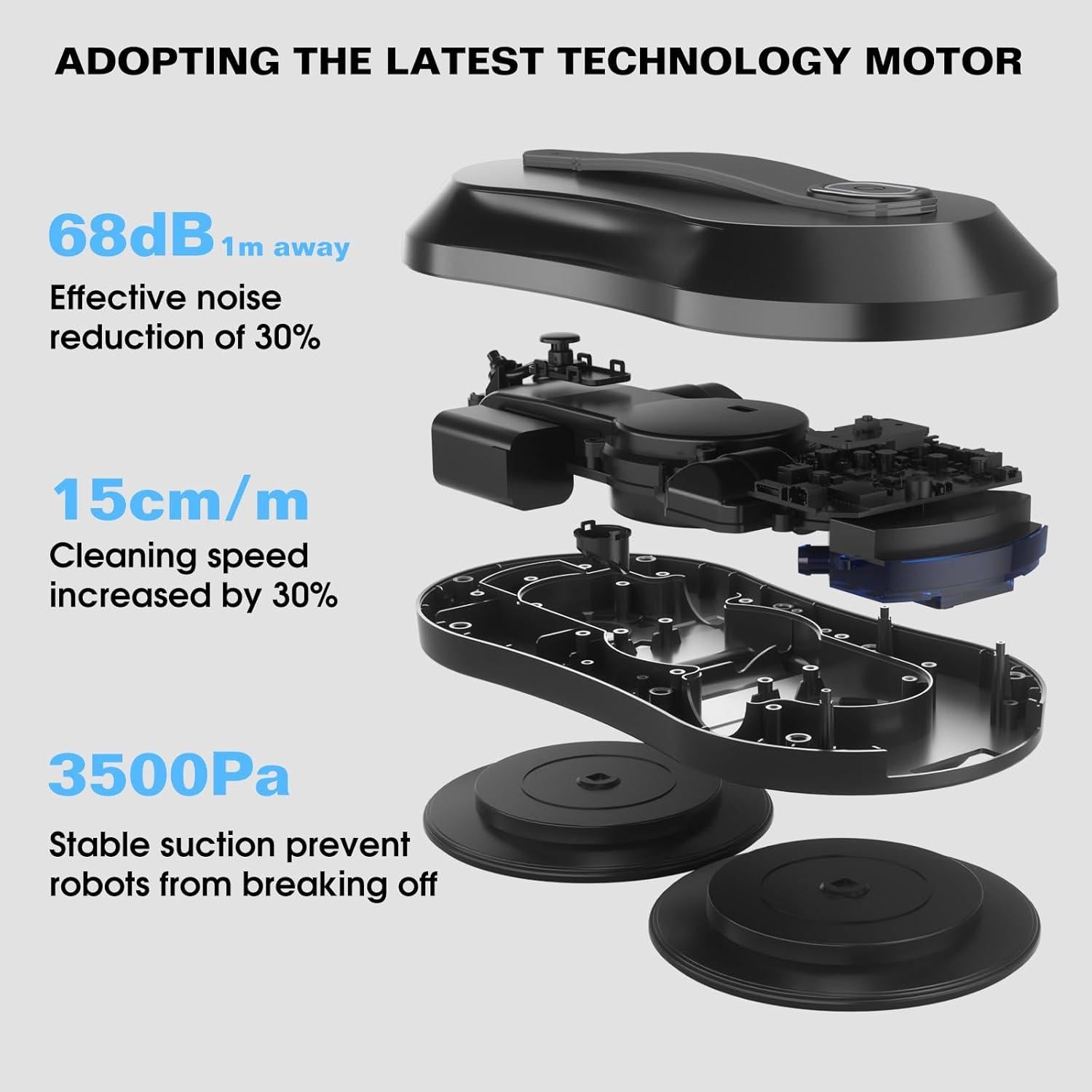 Robot Limpiador de Ventanas KUIKIBO S6 3500Pa Bajo Ruido