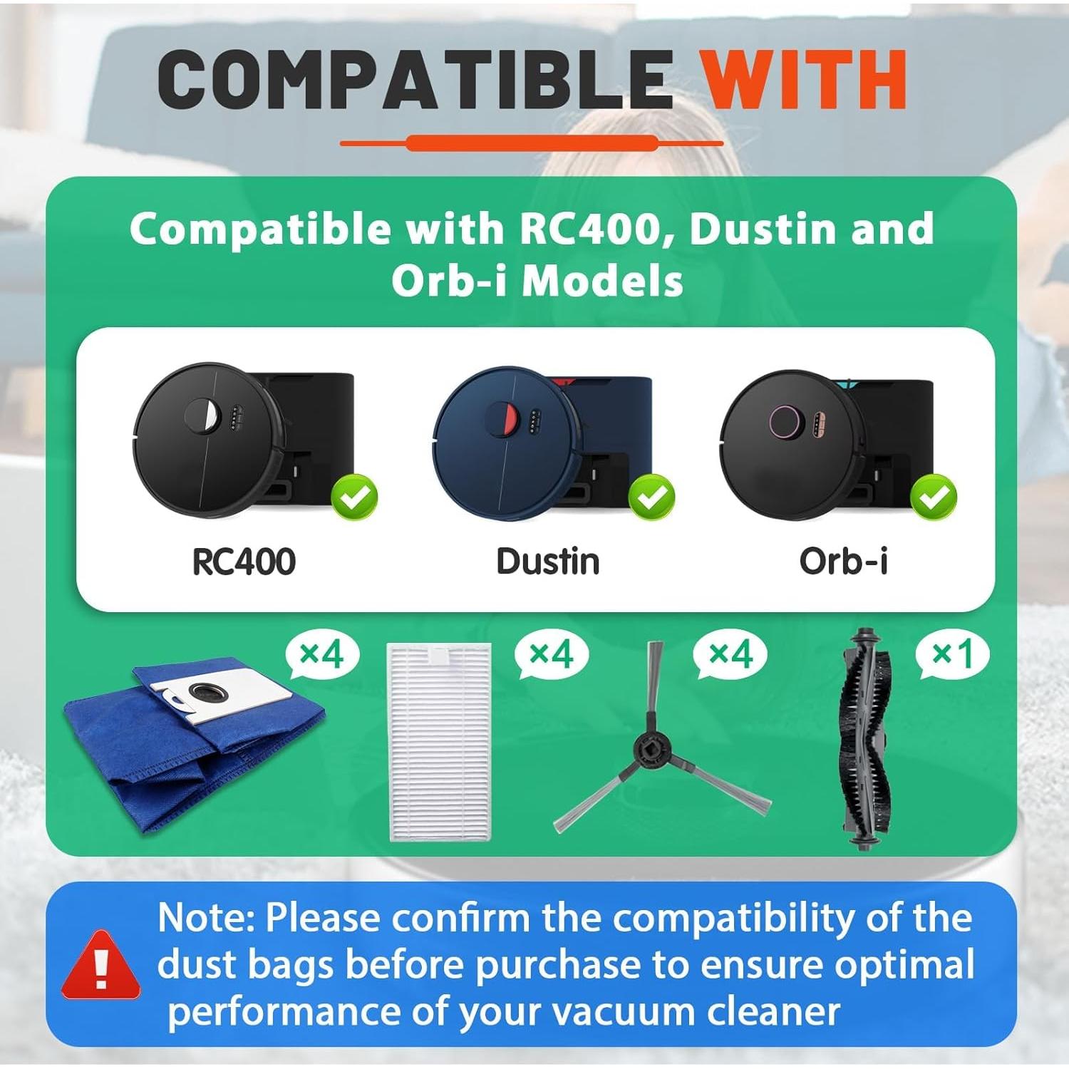 Paquete de 13 bolsas de polvo HAVANSIDY JCD001 4.6L