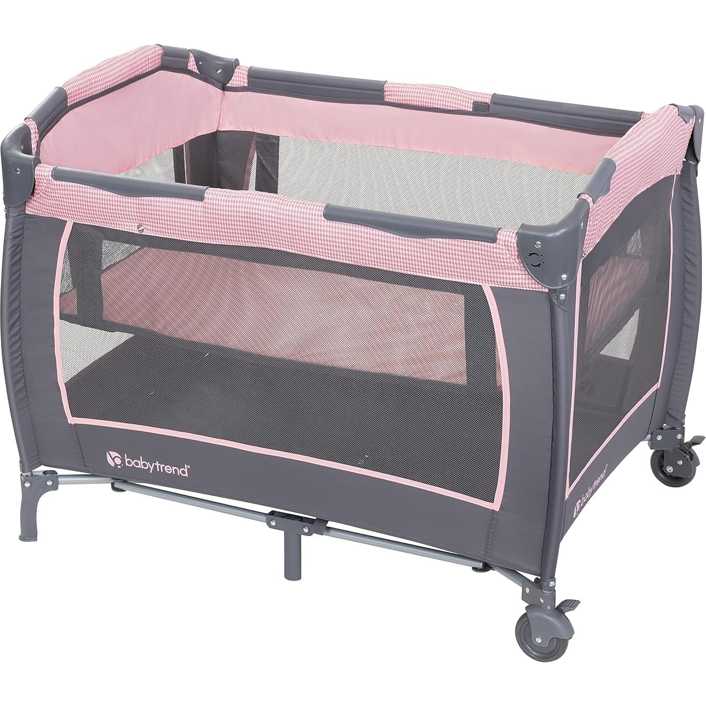 Cuna Playard Baby Trend Lil' Snooze III Rosa