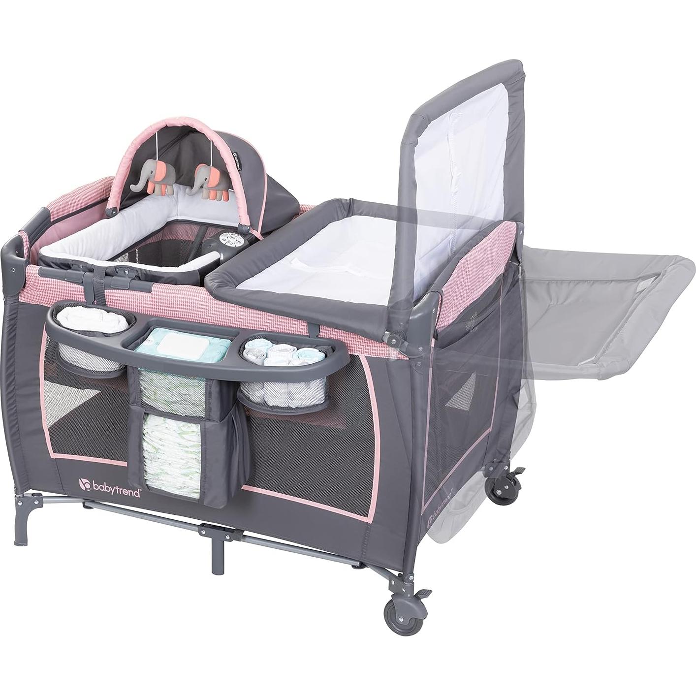 Cuna Playard Baby Trend Lil' Snooze III Rosa