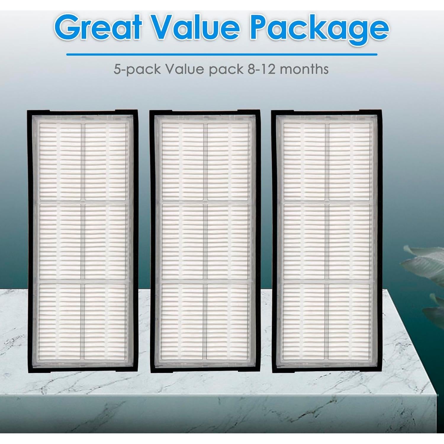 Filtro HEPA COWINORY 3 Piezas Compatible Roborock S7 S8