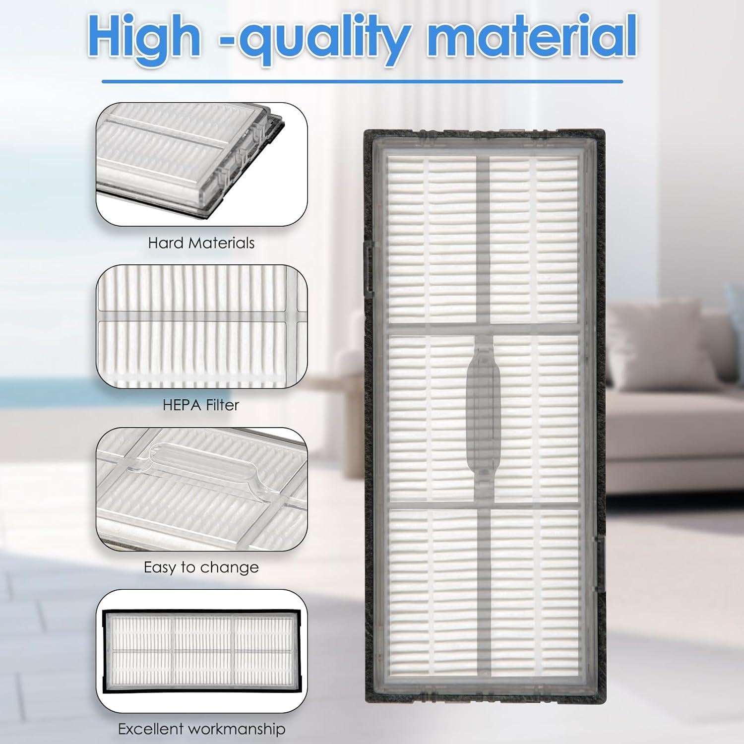 Filtro HEPA COWINORY 3 Piezas Compatible Roborock S7 S8