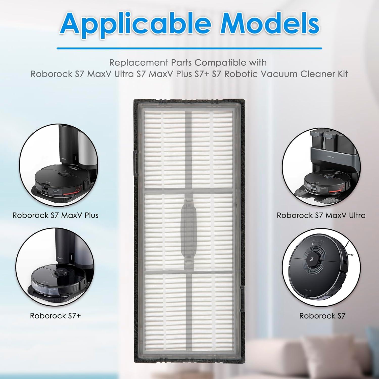 Filtro HEPA COWINORY 3 Piezas Compatible Roborock S7 S8