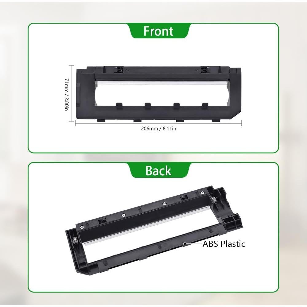 Neutop Replacement Brush Covers Guards Compatible with Roborock S7, S7+ MaxV Plus/Ultra, Q5, Q5+, Q7 Max/Max+, Robot Vacuum Cleaners, 2-Pack