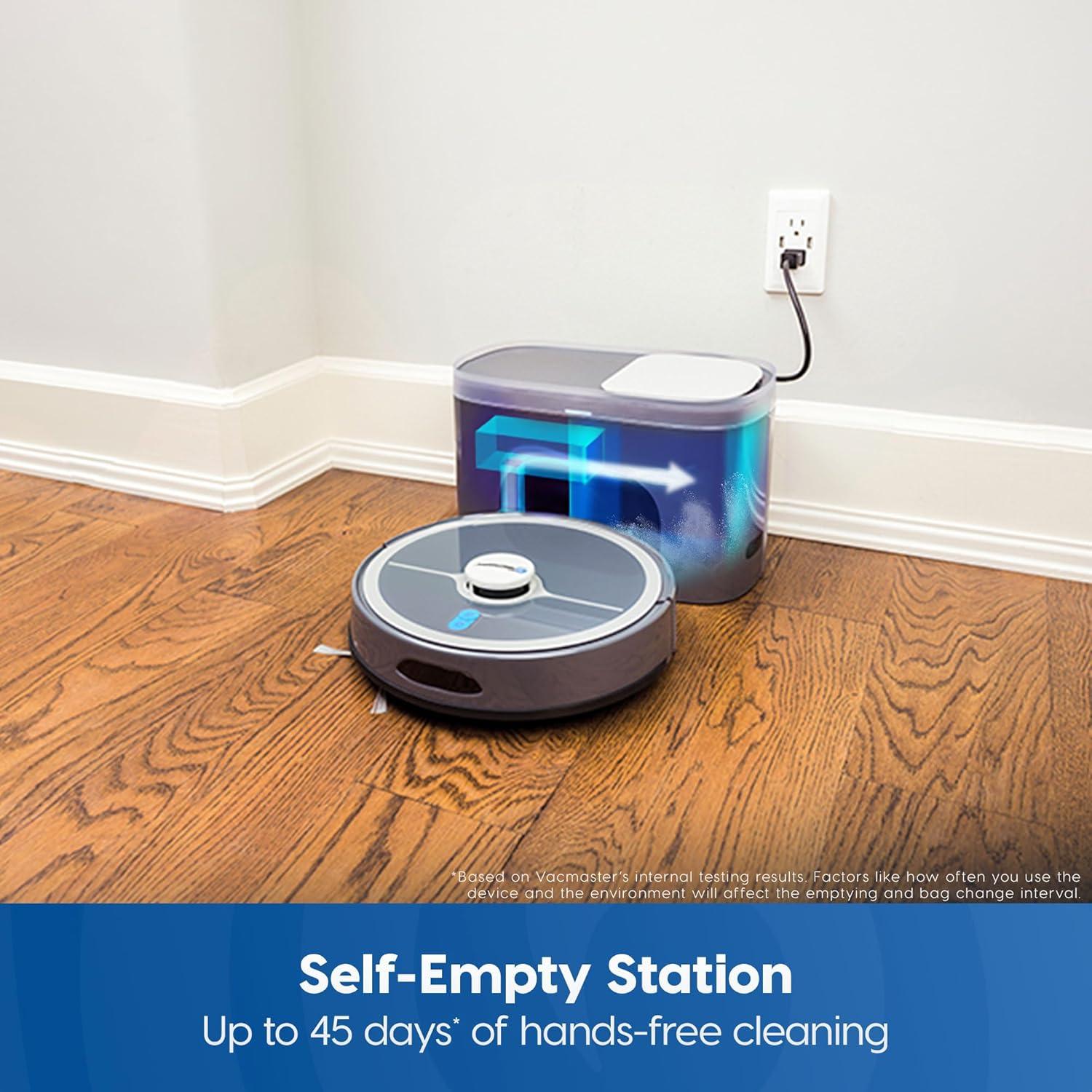 Aspiradora Robot Vacmaster V10i 3 en 1 con Auto-Vaciado