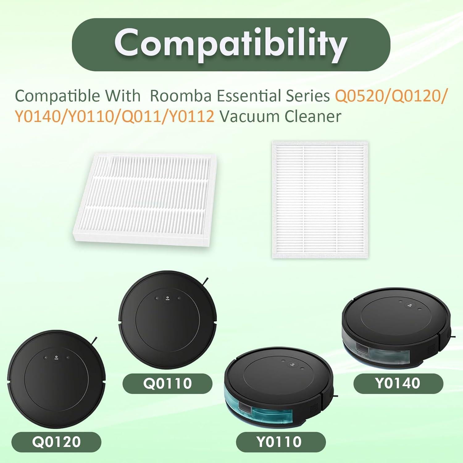 Paquete de 18 Filtros HEPA StylishClean Q0520 para Roomba