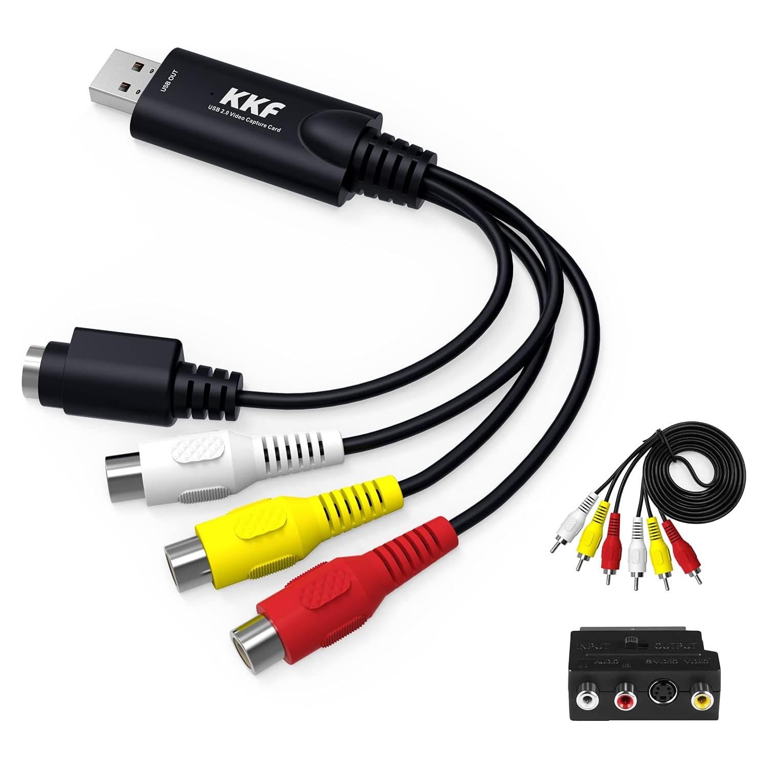 Kkf Captura Video USB 2.0 - Convertidor VHS a Digital