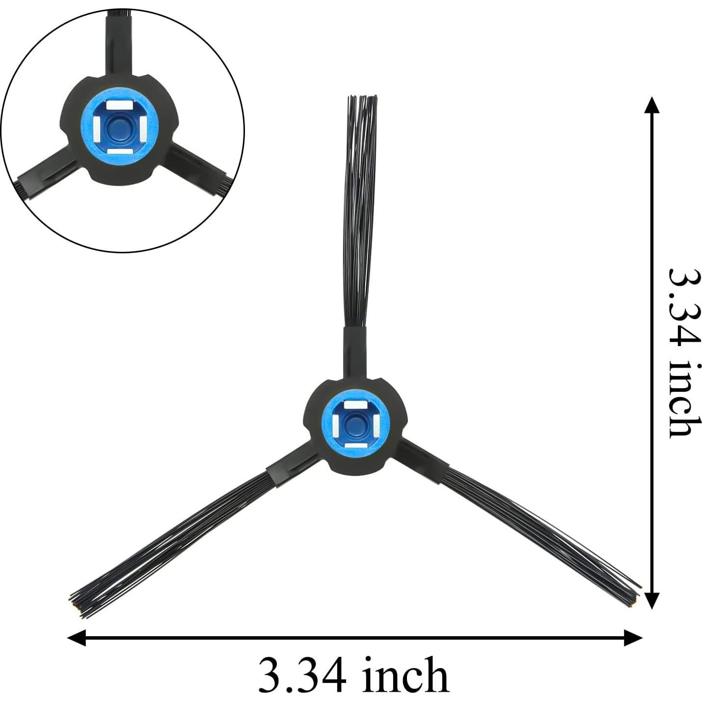 Kit de Repuestos ILIFE V8s - 6 Cepillos Laterales y 10 Filtros HEPA
