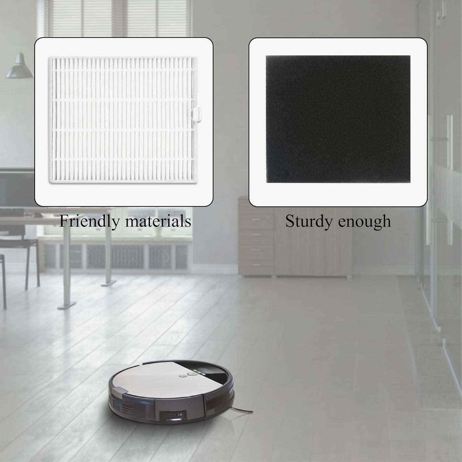 Kit de Repuestos ILIFE V8s - 6 Cepillos Laterales y 10 Filtros HEPA