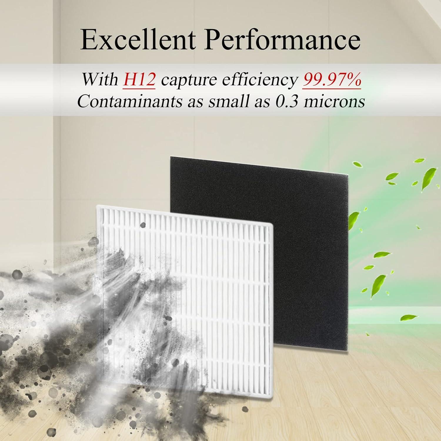 Kit de Repuestos ILIFE V8s - 6 Cepillos Laterales y 10 Filtros HEPA