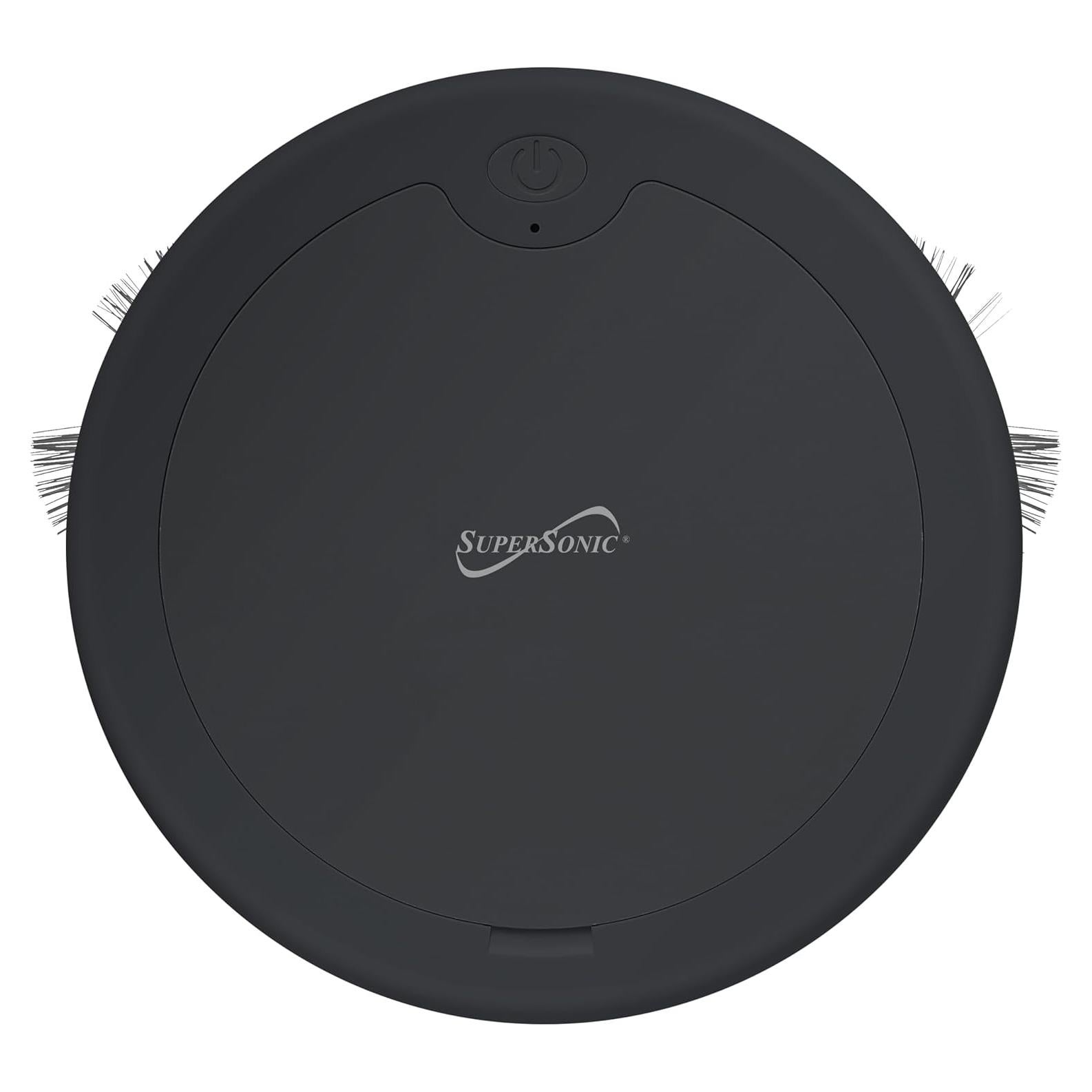 Supersonic SC-820SV Robot Vacuum & Dry Mop, Quiet Clean, Low-Profile Design, 120 Minutes Cleaning Time, Drop-Sensing Technology, 420ML Dust Bin, Brushless Motor, Fast Charging