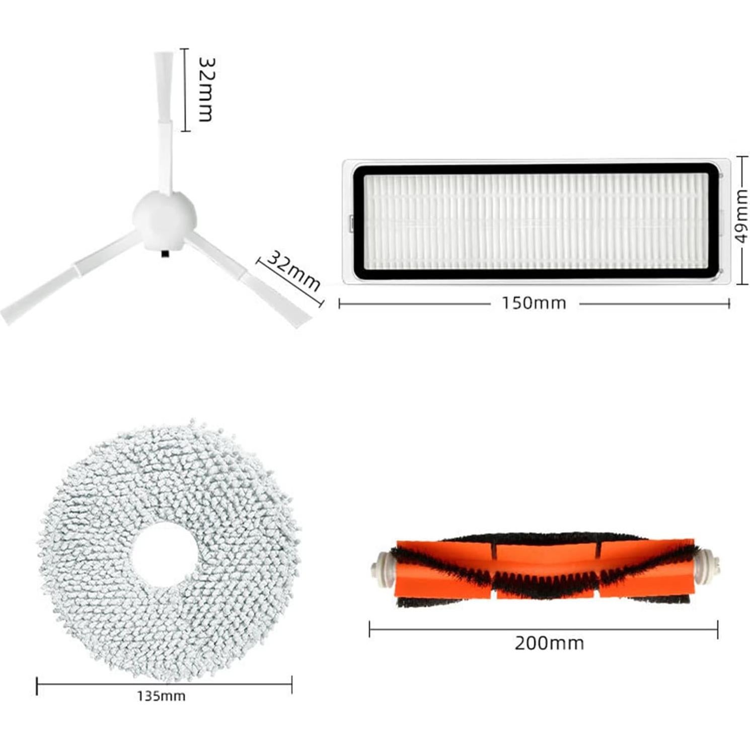 Filtro HEPA de Reemplazo HMHAMA para Dreame Bot L10S Ultra - 4 Piezas