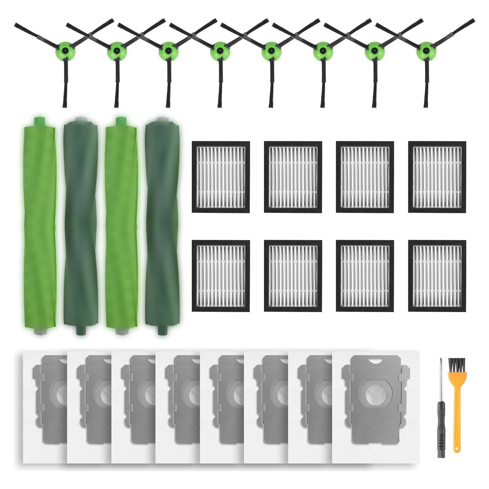 Accesorios de Repuesto iRobot Roomba E/I/J - 2 Juegos de Cepillos y Filtros