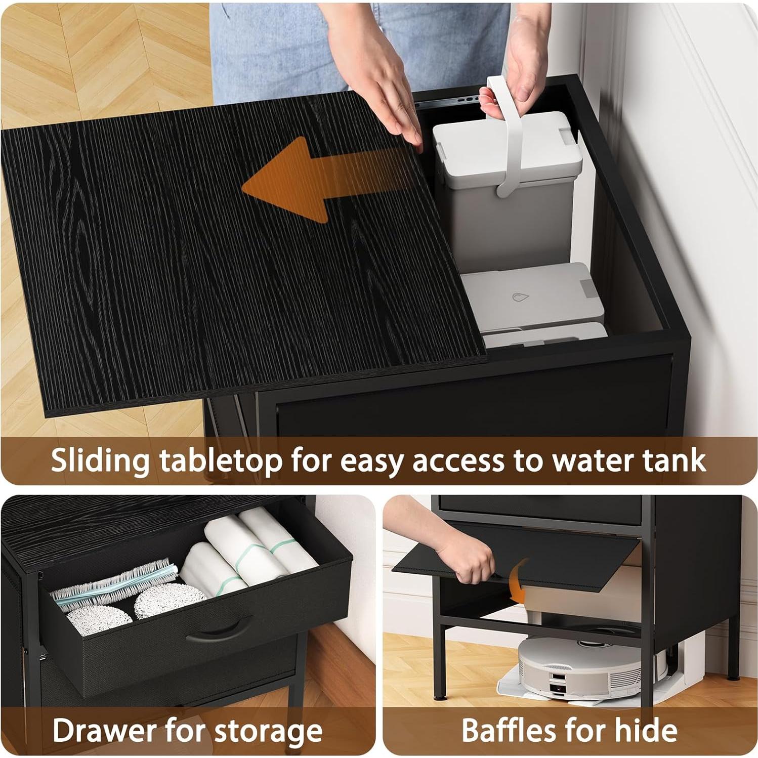 Gabinete de Almacenamiento para Aspiradora Robot Qmetalart RV-Cabinet