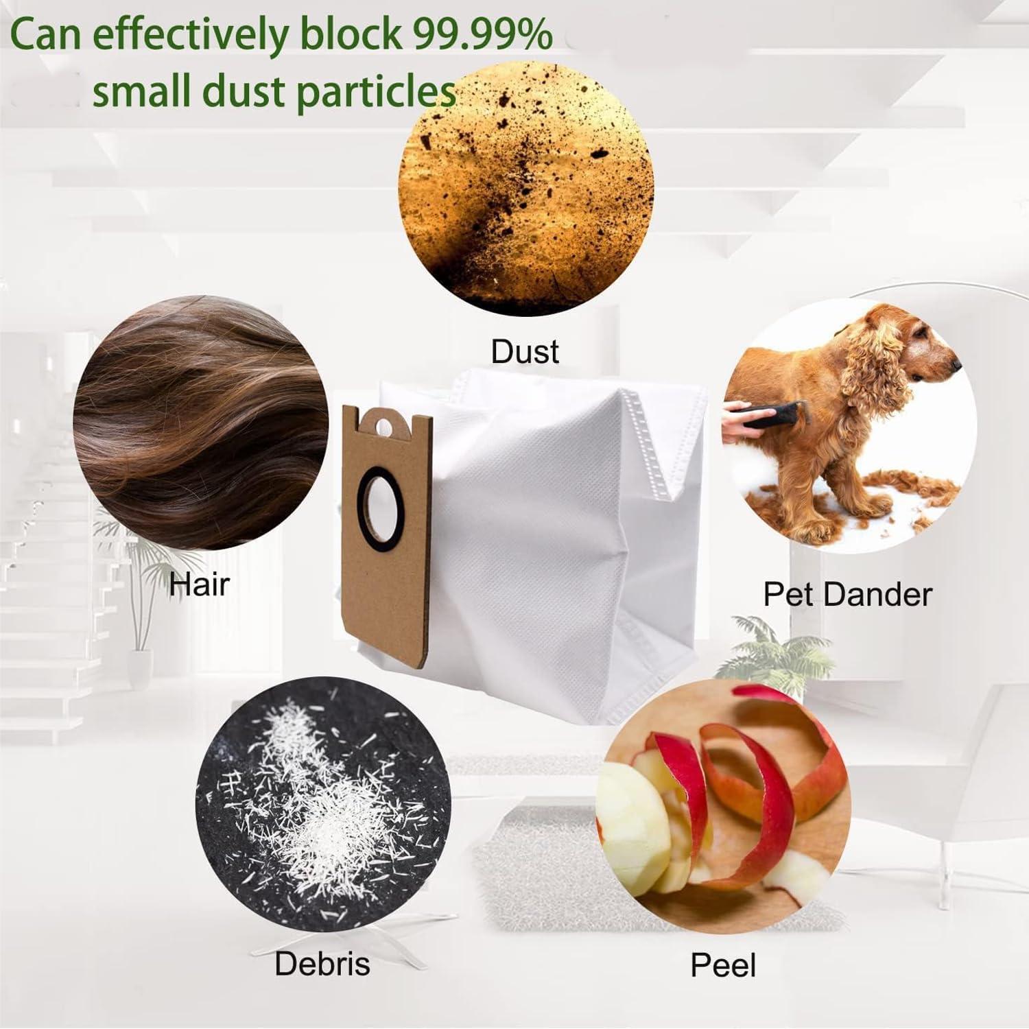 Bolsas de Polvo ZXHUANGOH para iHome AutoVac Nova Pro - 6 Paquetes