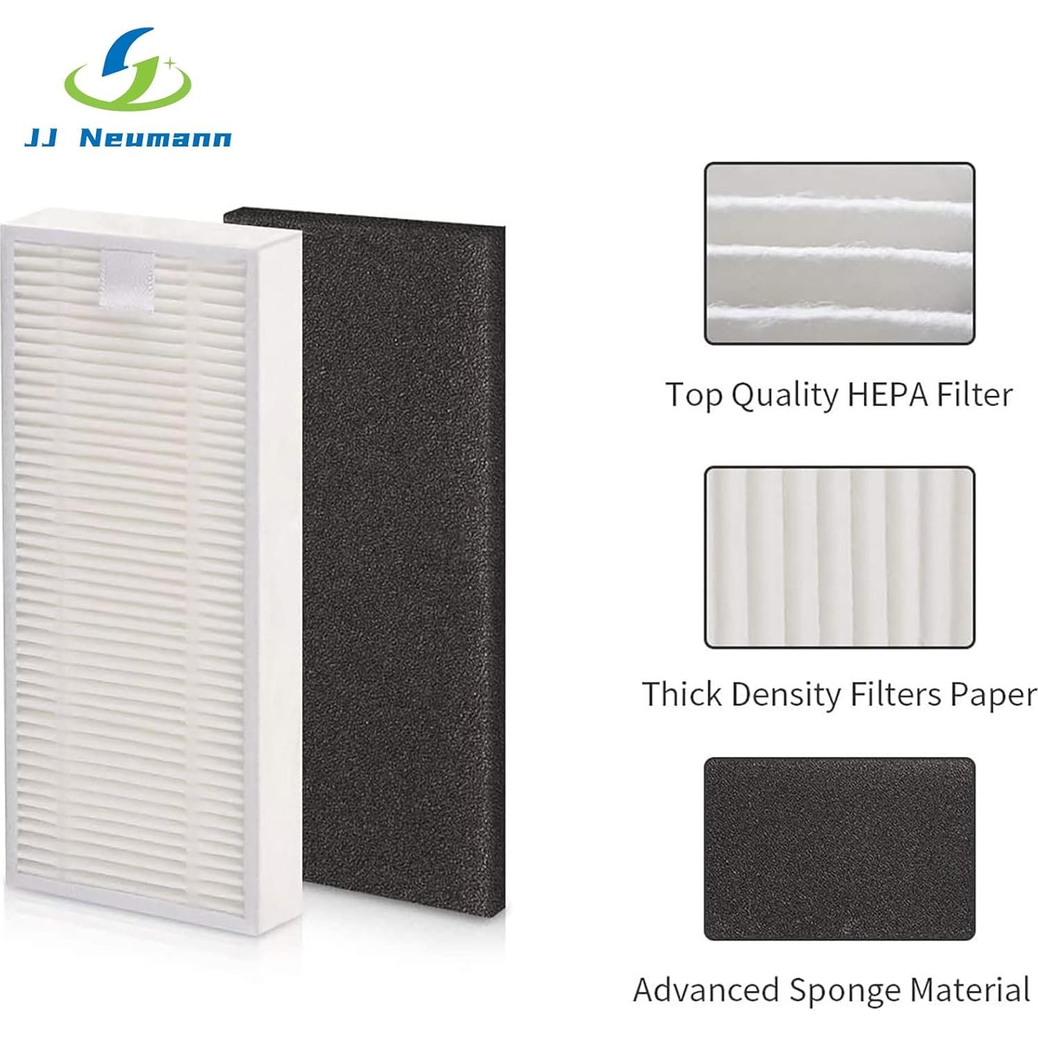 Accesorios para Aspiradora Robot JJ Neumann K10 - 10 Cepillos y 6 Filtros HEPA