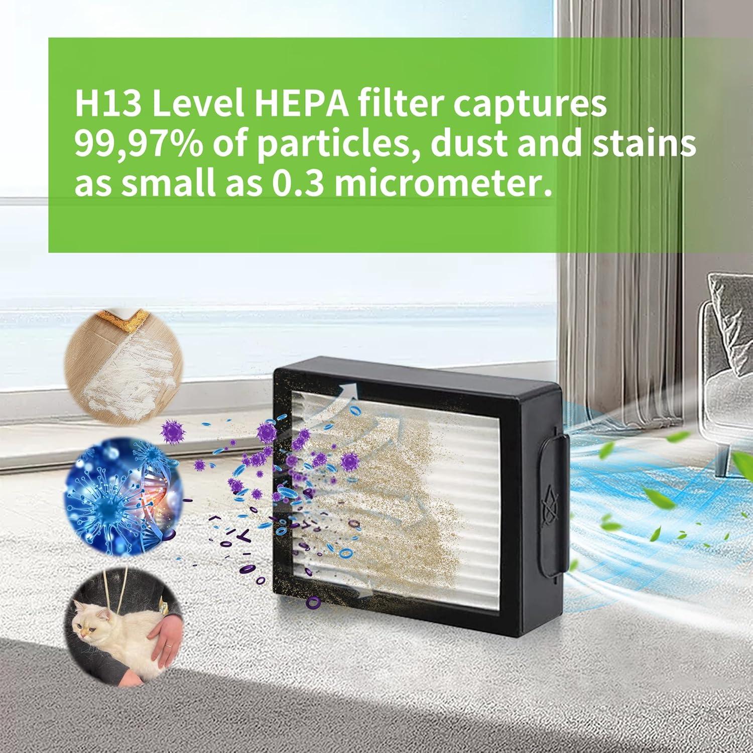 Accesorios para iRobot Roomba J7+ - 2 Cepillos, 10 Filtros, 4 Paños