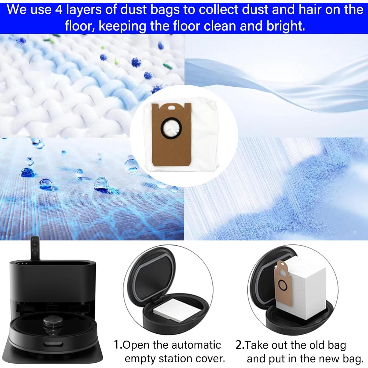 Paquete de 9 bolsas de polvo HOMFILBIT para aspiradoras iHome