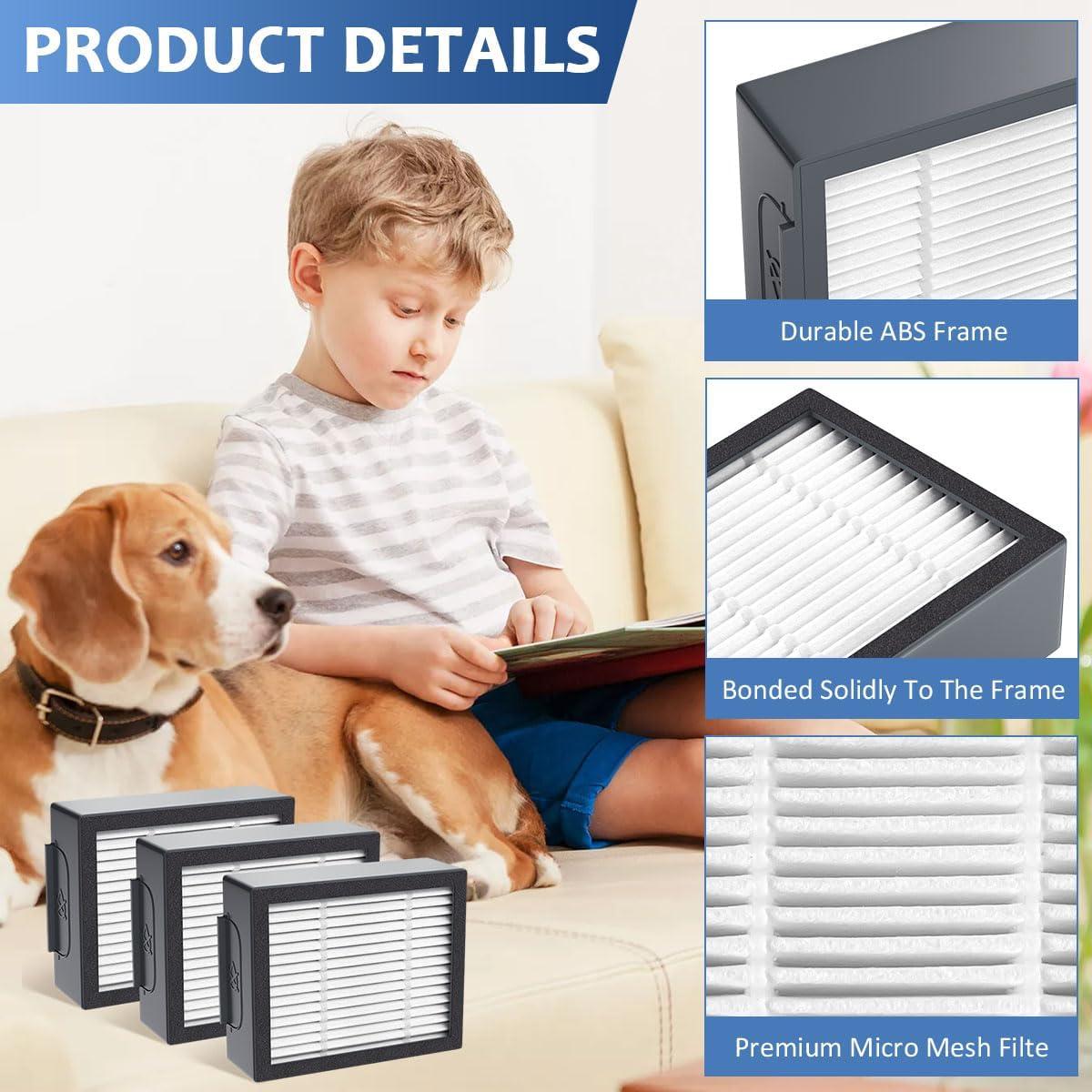 Filtro HEPA EAGLEGGO 4639161 para Aspiradora iRobot 3 Piezas