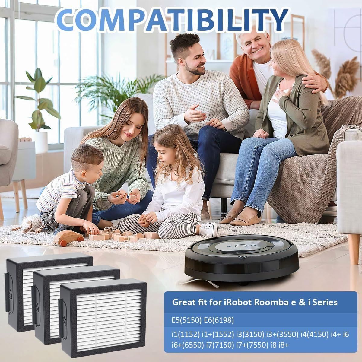 Filtro HEPA EAGLEGGO 4639161 para Aspiradora iRobot 3 Piezas