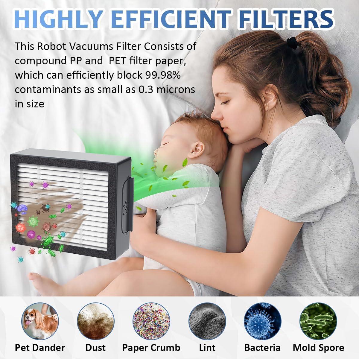 Filtro HEPA EAGLEGGO 4639161 para Aspiradora iRobot 3 Piezas