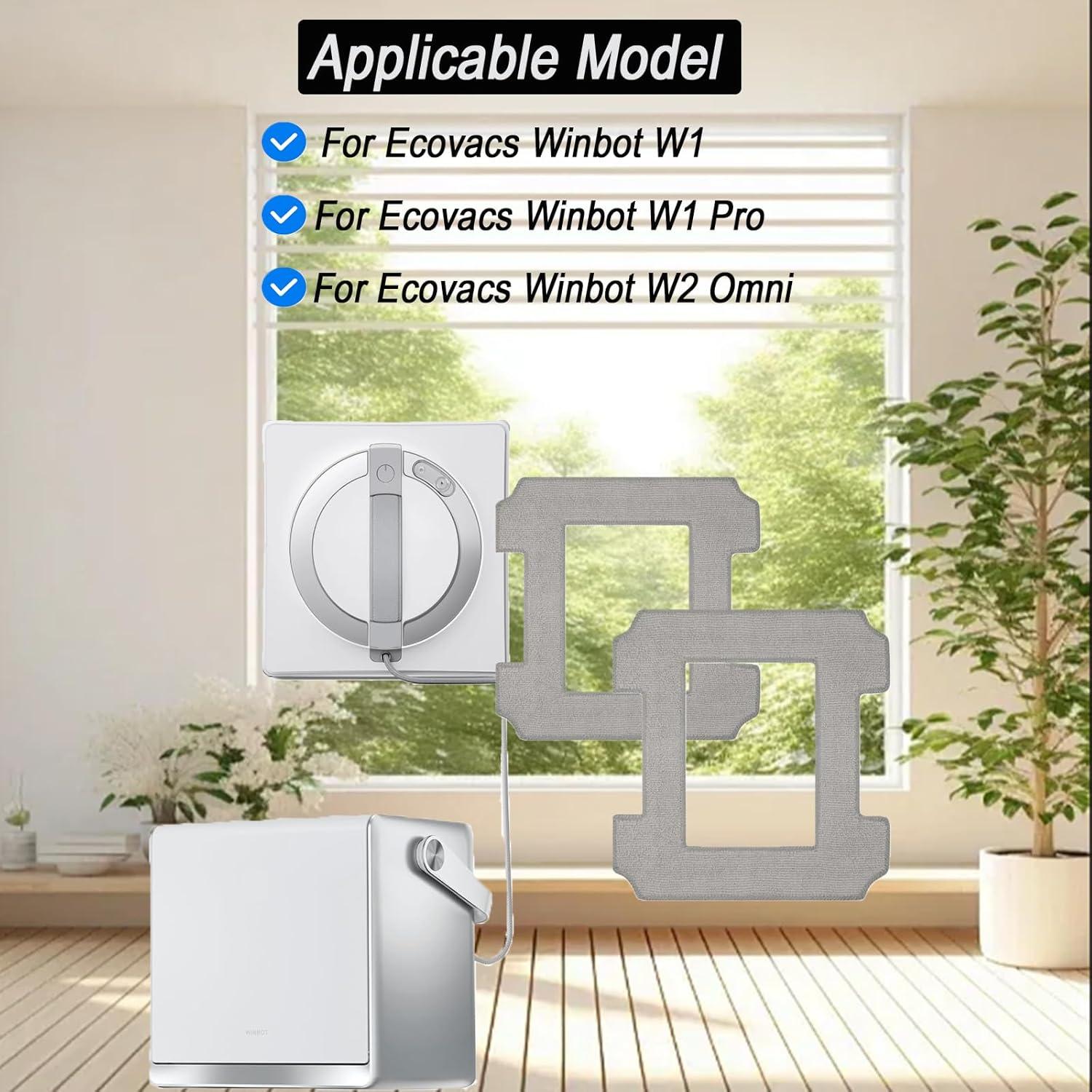 Trapo de limpieza microfibra Frexusuent para Ecovacs Winbot W1/W2