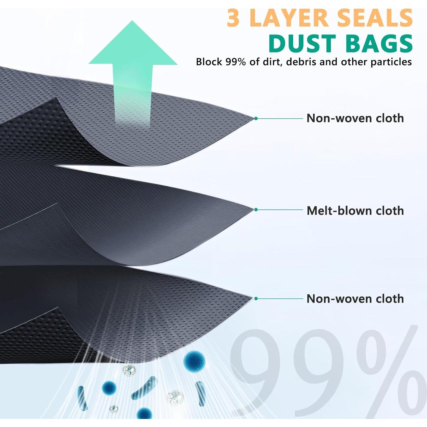 Bolsas de polvo desechables CHIKIXSON para eufy X10 Pro y X8 Pro