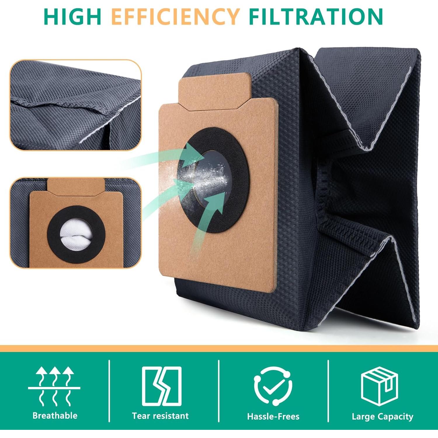 Bolsas de polvo desechables CHIKIXSON para eufy X10 Pro y X8 Pro