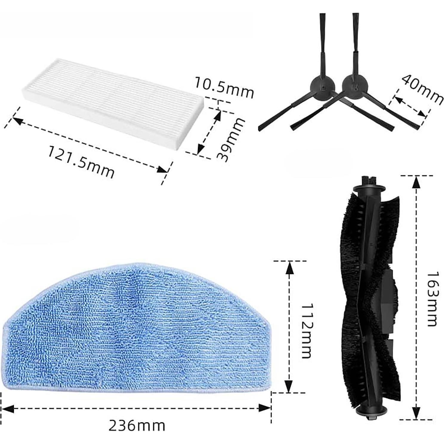 Paños de Mopa HMHAMA para Aspiradora Robot Tikom G8000 Pro