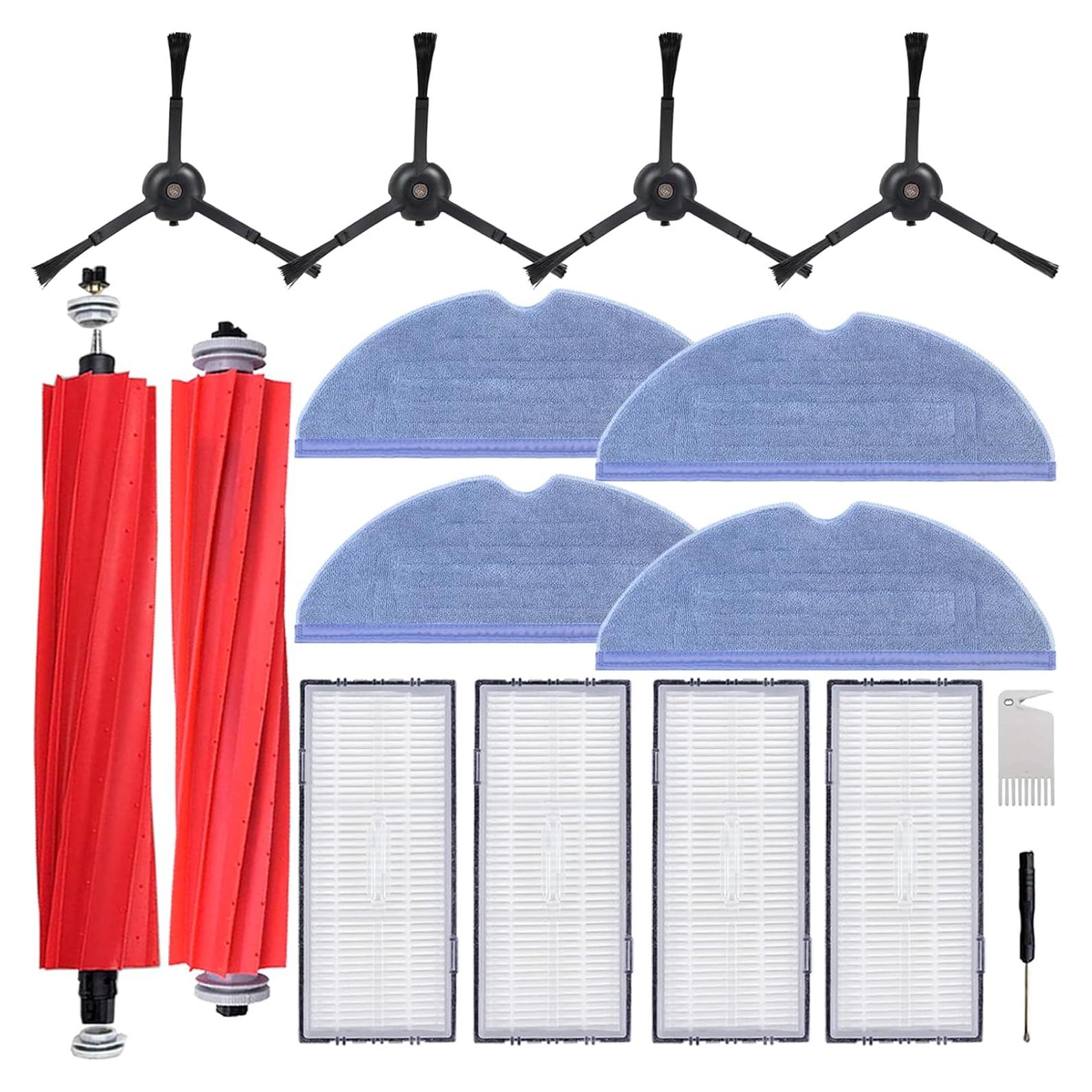 Kit de Repuesto para Aspiradora Roborock S7 - 2 Cepillos, 4 Mopas, 4 Filtros