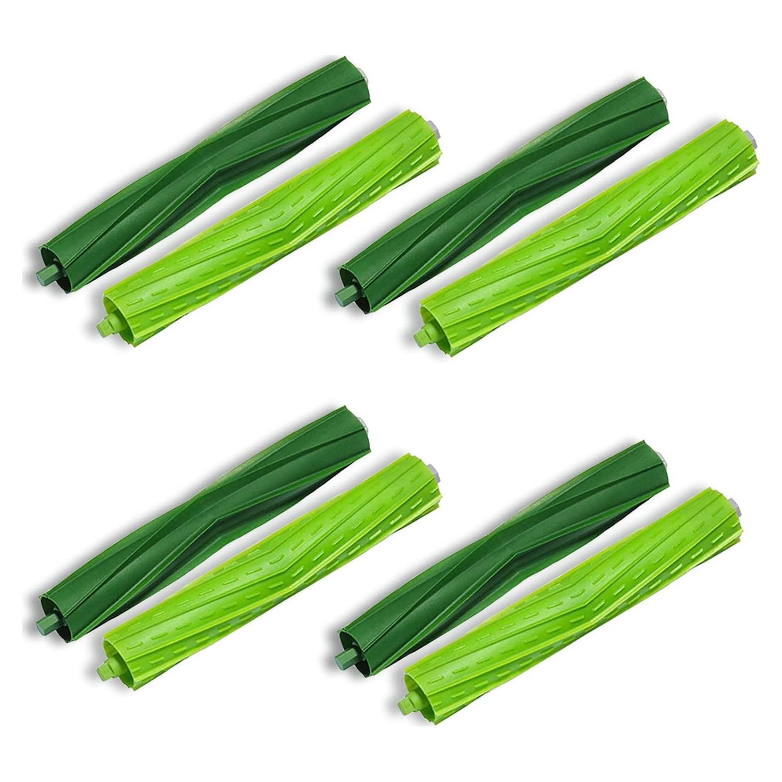 4 Cepillos de Rodillo de Goma ECOMAID para iRobot Roomba